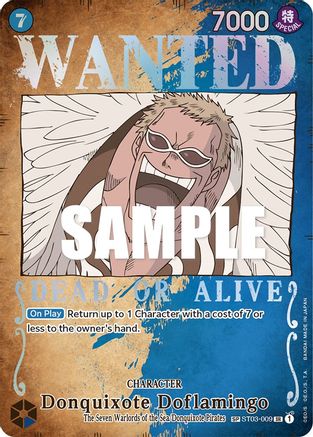 Donquixote Doflamingo (Wanted Poster) (ST03-009) (Foil)