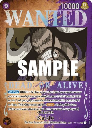 Kaido (Wanted Poster) (ST04-003) (Foil)