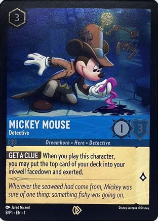Mickey Mouse - Detective (DLPC-008) (Cold Foil)