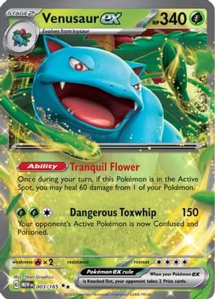 Venusaur ex (MEW-003) (Holofoil)