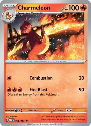 Charmeleon (MEW-005) (Reverse Holofoil)
