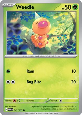 Weedle (MEW-013) (Reverse Holofoil)