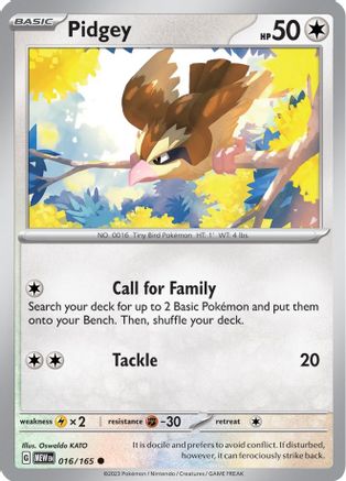 Pidgey (MEW-016) (Reverse Holofoil)