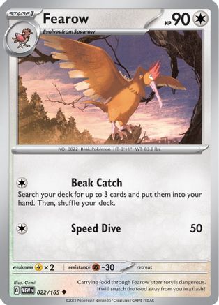 Fearow (MEW-022) (Reverse Holofoil)