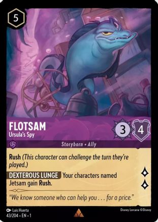 Flotsam - Ursula's Spy (1-043) (Cold Foil)