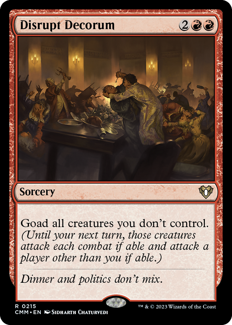 Disrupt Decorum (CMM-215) (Foil)