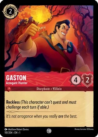 Gaston - Arrogant Hunter (1-110) (Cold Foil)