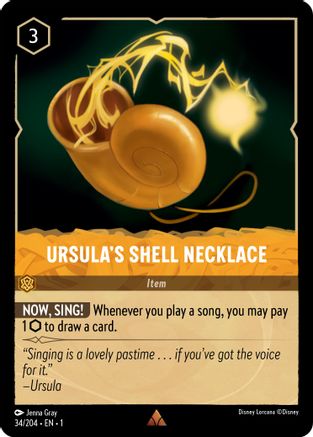 Ursula's Shell Necklace (1-034) (Cold Foil)