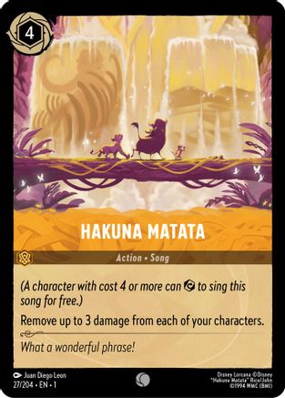 Hakuna Matata (1-027) (Cold Foil)