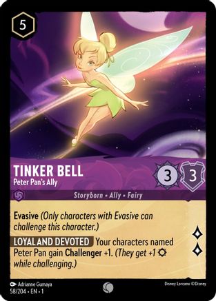 Tinker Bell - Peter Pan's Ally (1-058) (Cold Foil)