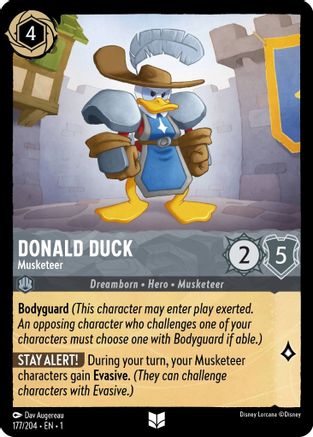 Donald Duck - Musketeer (1-177) (Cold Foil)