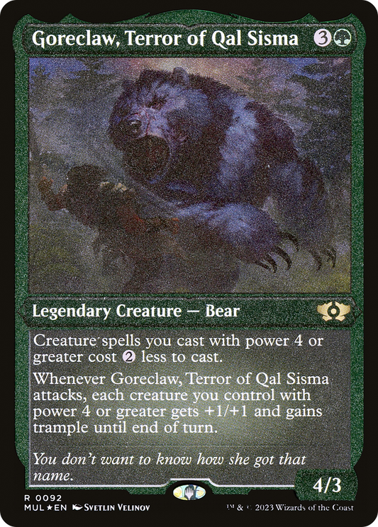 Goreclaw, Terror of Qal Sisma (MUL-092) (Etched Foil)