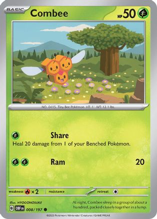 Combee (OBF-008) (Reverse Holofoil)