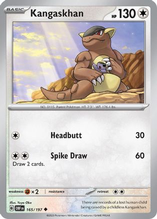 Kangaskhan (OBF-165) (Reverse Holofoil)