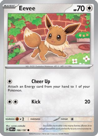 Eevee (OBF-166) (Reverse Holofoil)