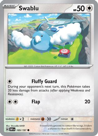 Swablu (OBF-169) (Reverse Holofoil)
