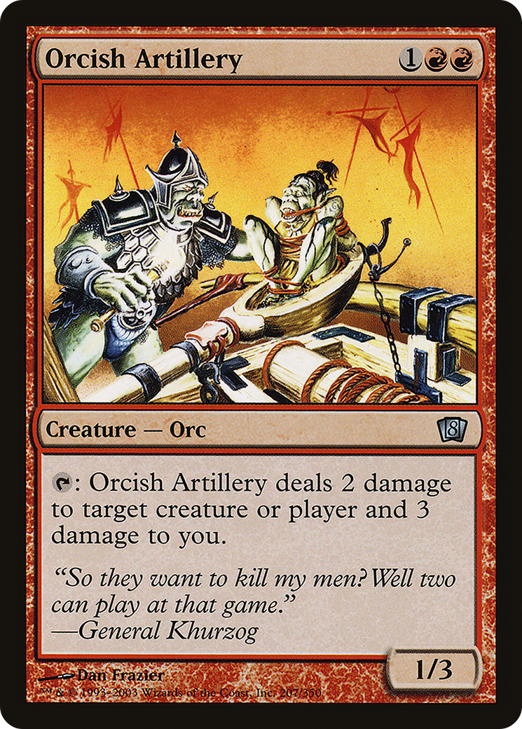 Orcish Artillery (8ED-207★) (Foil)