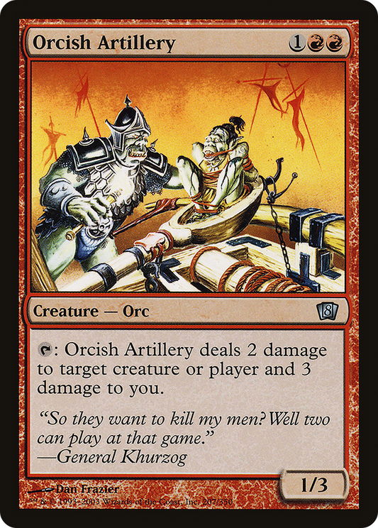 Orcish Artillery (8ED-207★) (Foil)