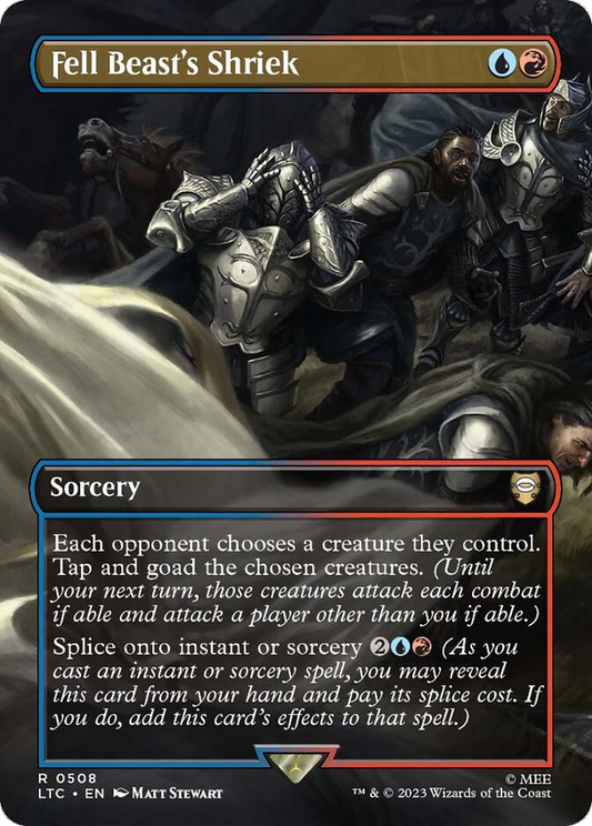 Fell Beast's Shriek (LTC-508) (Borderless) (Foil)