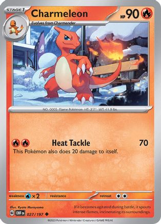 Charmeleon (OBF-027) (Reverse Holofoil)