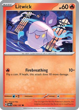 Litwick (OBF-036) (Reverse Holofoil)