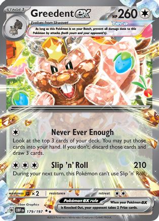 Greedent ex (OBF-179) (Holofoil)