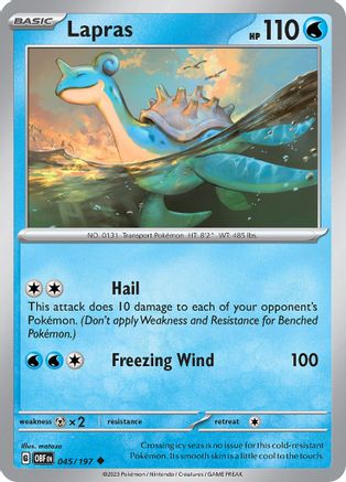 Lapras (OBF-045) (Reverse Holofoil)