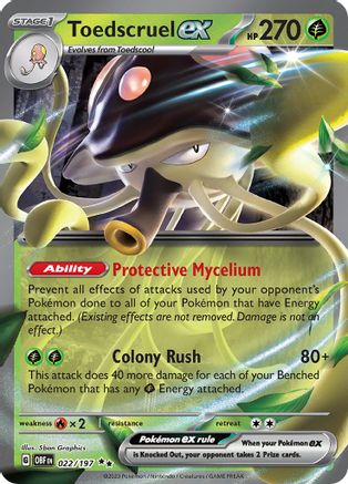 Toedscruel ex (OBF-022) (Holofoil)