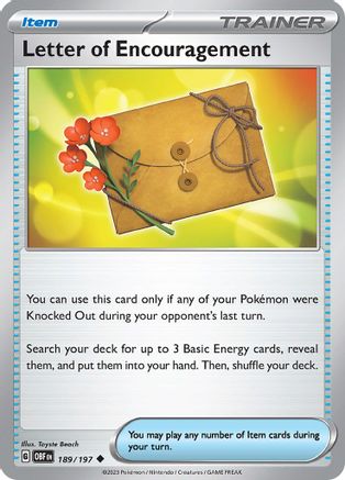 Letter of Encouragement (OBF-189) (Reverse Holofoil)
