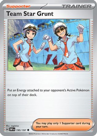 Team Star Grunt (OBF-195) (Reverse Holofoil)