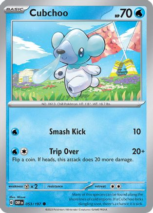Cubchoo (OBF-053) (Reverse Holofoil)