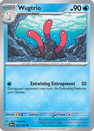 Wugtrio (OBF-059) (Reverse Holofoil)