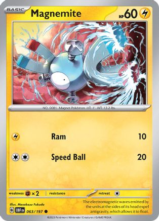 Magnemite (OBF-063) (Reverse Holofoil)