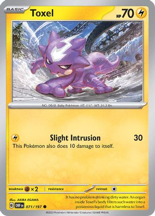 Toxel (OBF-071) (Reverse Holofoil)