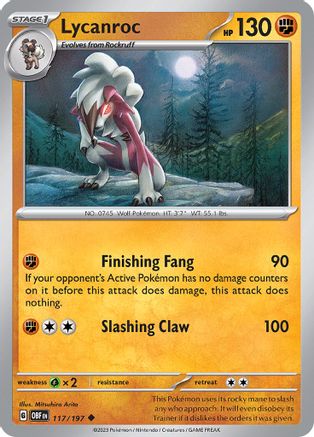 Lycanroc (OBF-117) (Reverse Holofoil)