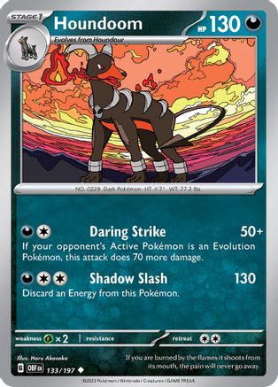 Houndoom (OBF-133) (Reverse Holofoil)