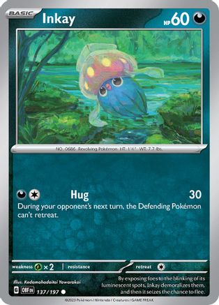 Inkay (OBF-137) (Reverse Holofoil)