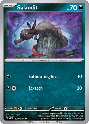Salandit (OBF-139) (Reverse Holofoil)