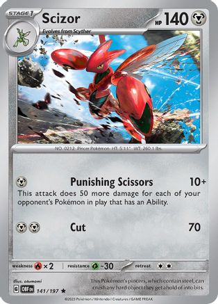 Scizor (OBF-141) (Reverse Holofoil)