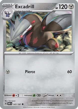 Excadrill (OBF-147) (Reverse Holofoil)