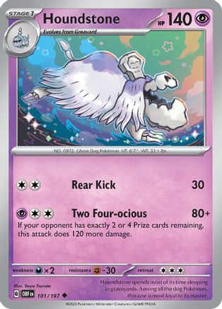 Houndstone (OBF-101) (Reverse Holofoil)