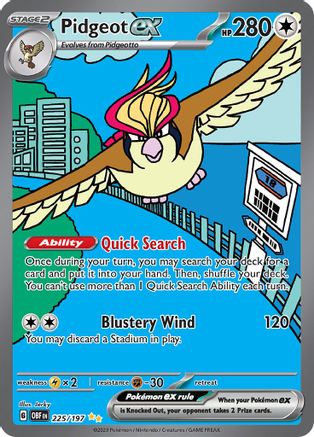 Pidgeot ex (OBF-225) (Holofoil)