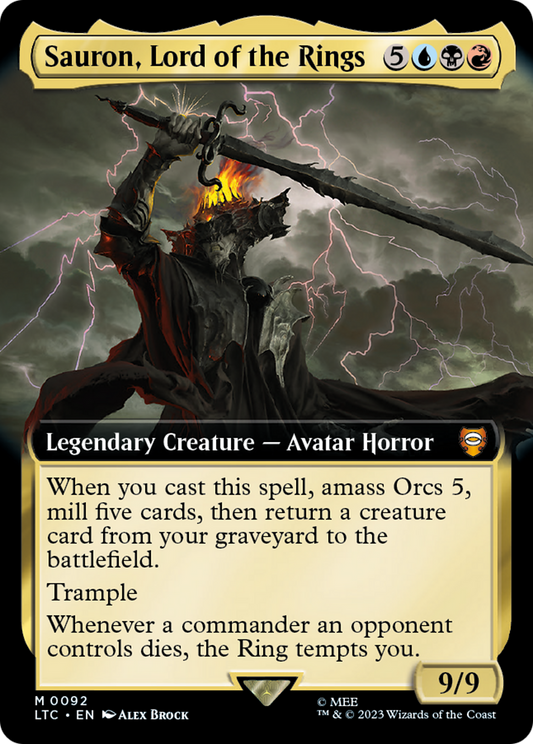 Sauron, Lord of the Rings (LTC-092) (Extended Art) (Foil)
