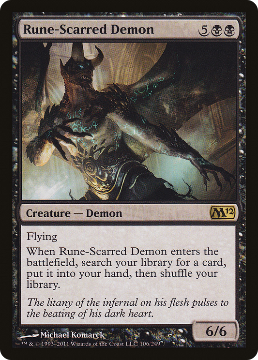 Rune-Scarred Demon (M12-106) (Foil)