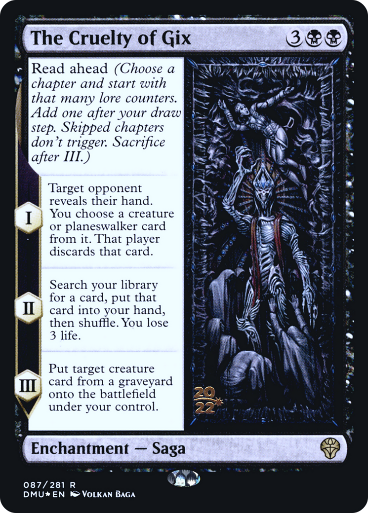 The Cruelty of Gix (PRE-87S) (Foil)