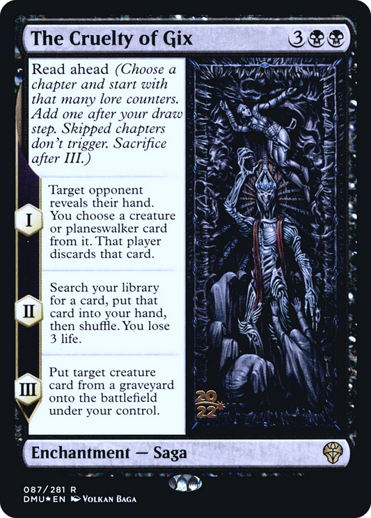 The Cruelty of Gix (PRE-87S) (Foil)