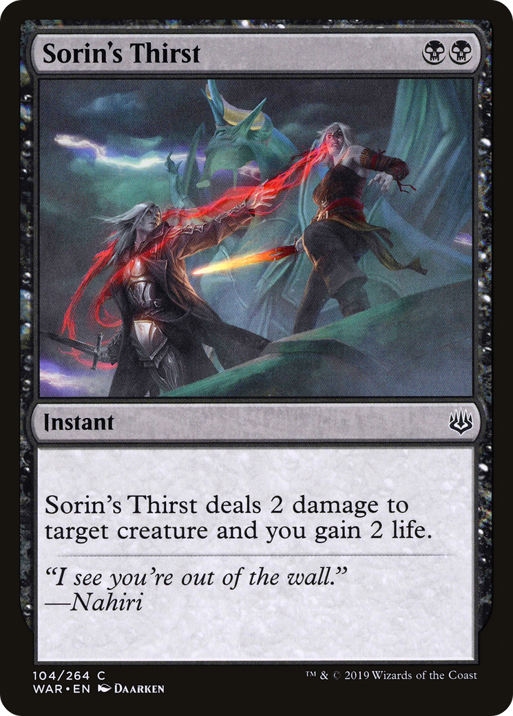 Sorin's Thirst (WAR-104)