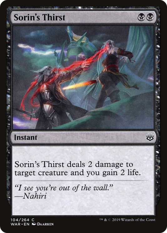 Sorin's Thirst (WAR-104)