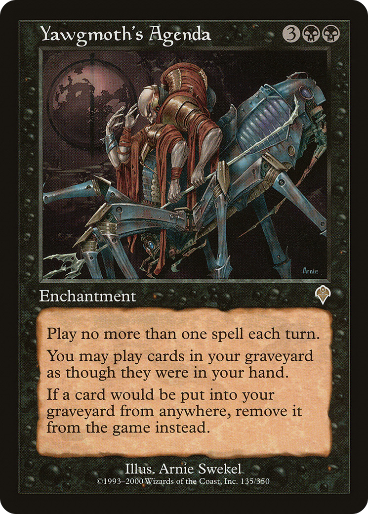 Yawgmoth's Agenda (INV-135) (Foil)