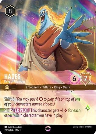 Hades - King of Olympus (Enchanted) (1-205) (Holofoil)